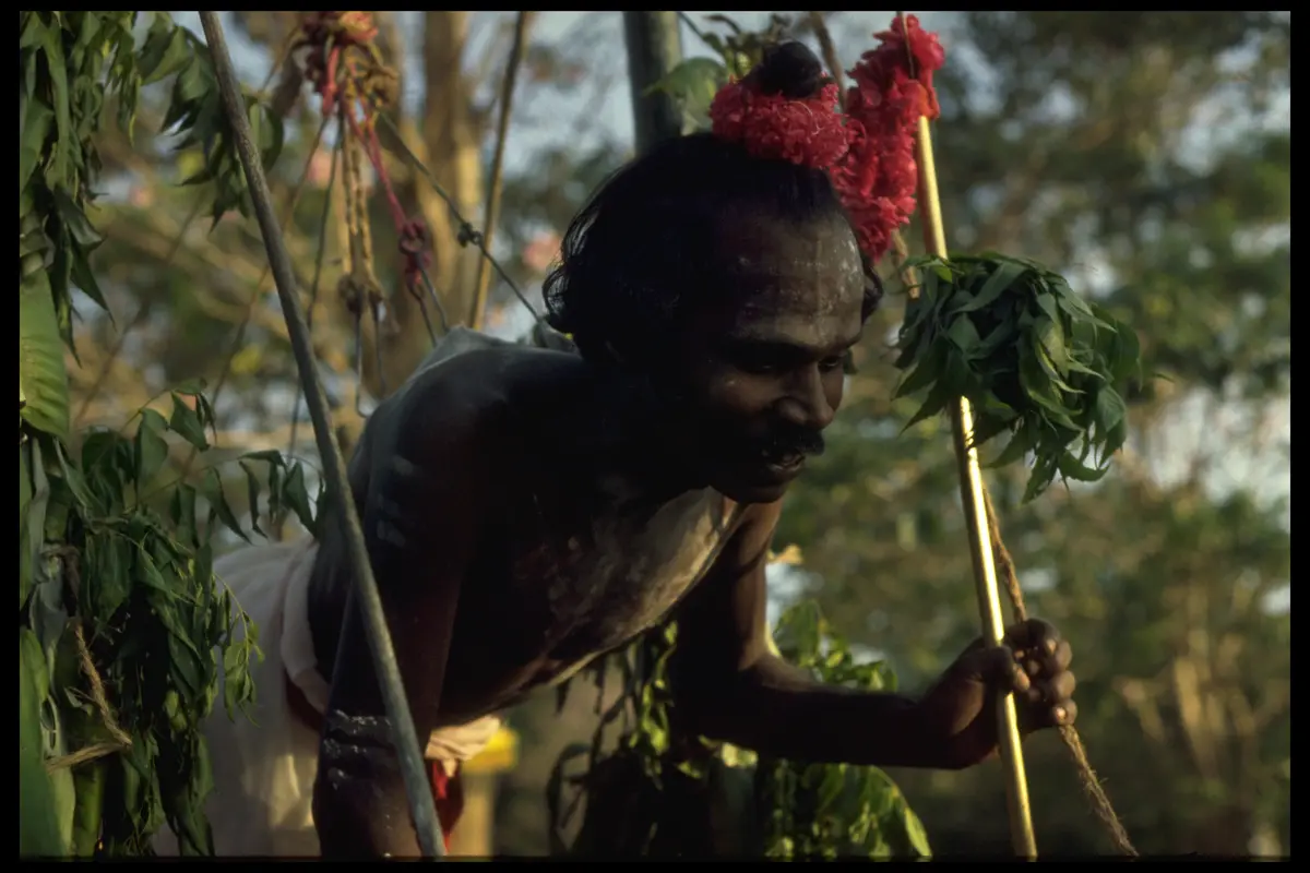 Kavadi devotee preparation