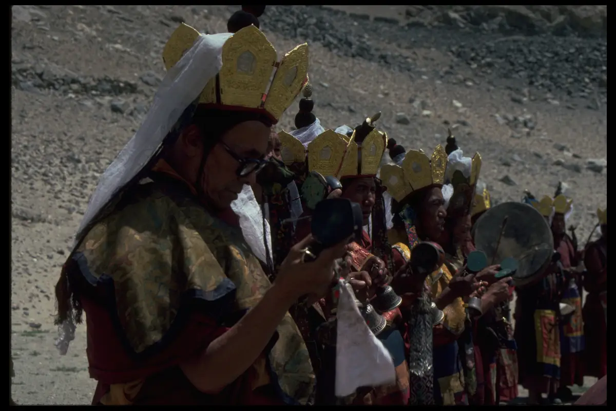 Ladakh monks ceremonial cham