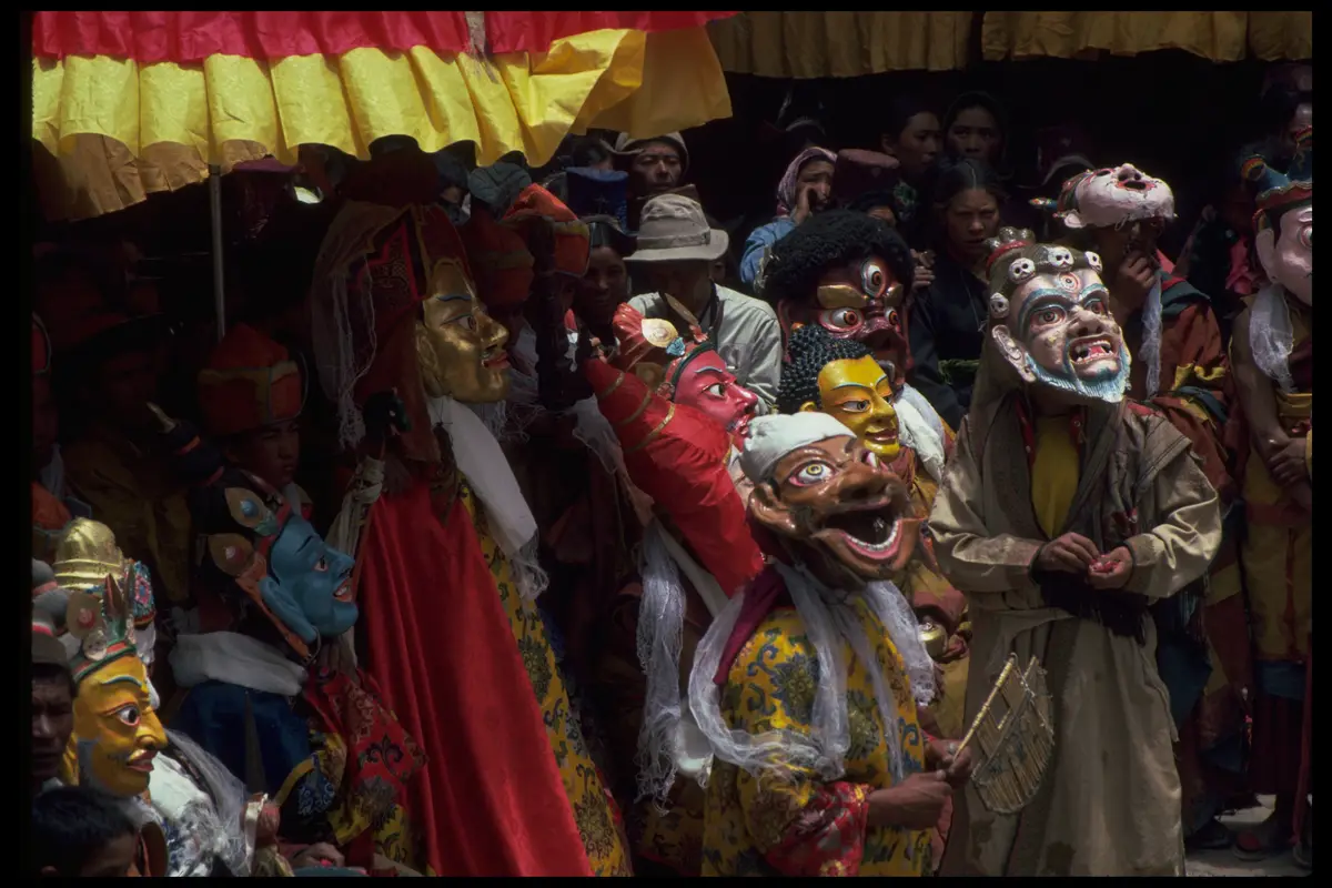 Ladakh cham masked dancers