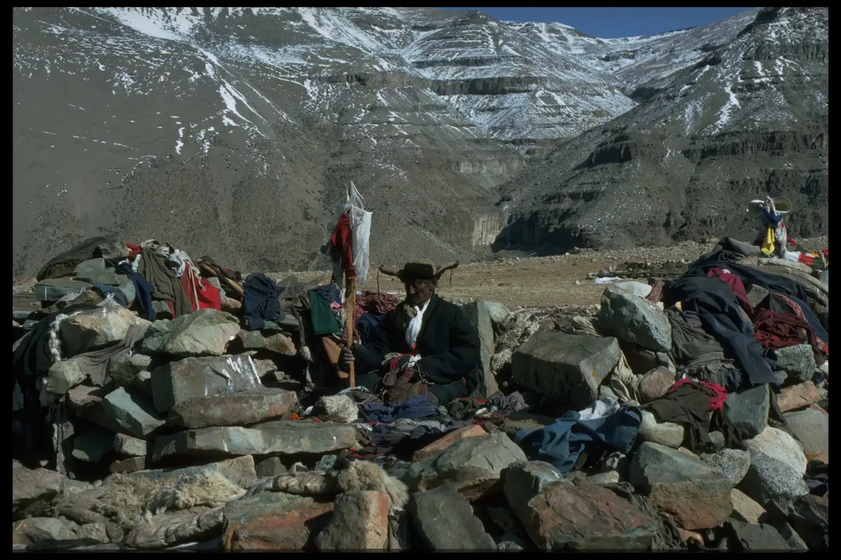 Kailash kora pilgrim cairn