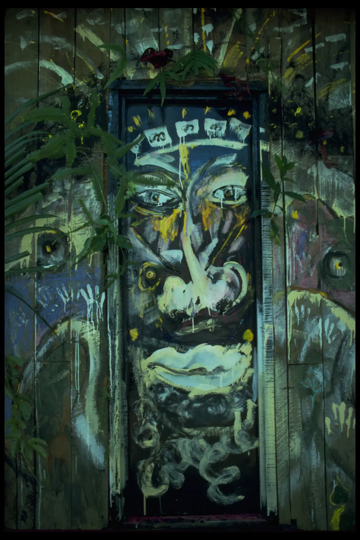 Painted door face