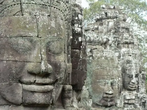 Stone faces of Bayon, Angkor Thom